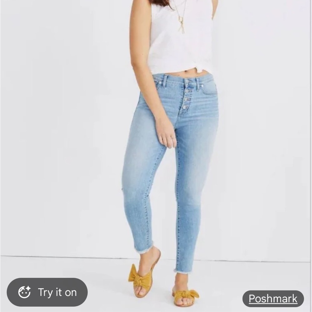 Madewell Women's Sky Blue High Rise Jeans